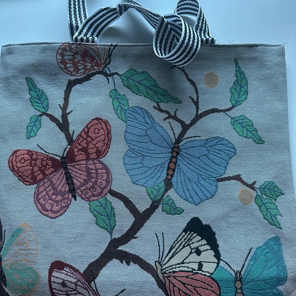 Handbags - Butterfly Print Tote Bag